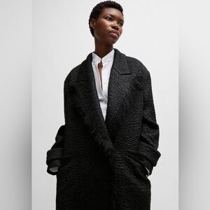 BOSS x Naomi Boucle Oversized Coat NWT